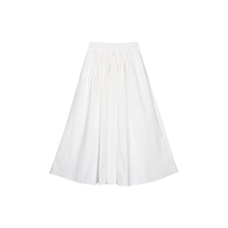 BLOOMING SHIRRING MAXI SKIRT