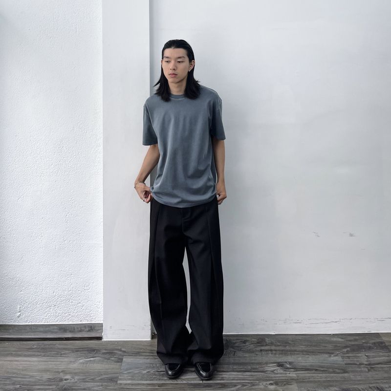Mist Grey Washed Tee