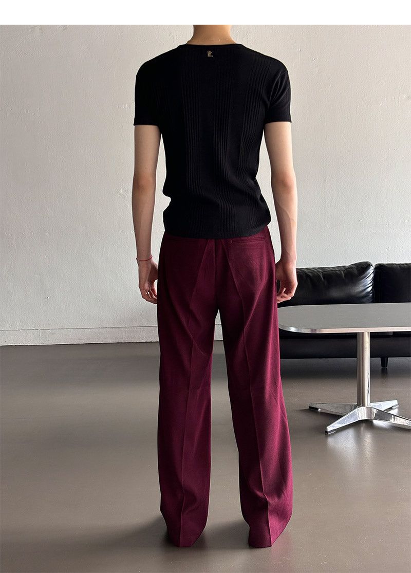 [S/S] High ribbed henry neck half knit(3color)