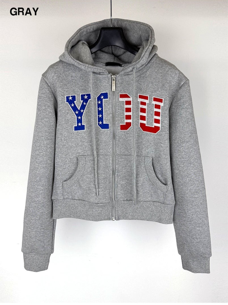 AMERICA HOOD ZIP-UP (2C)