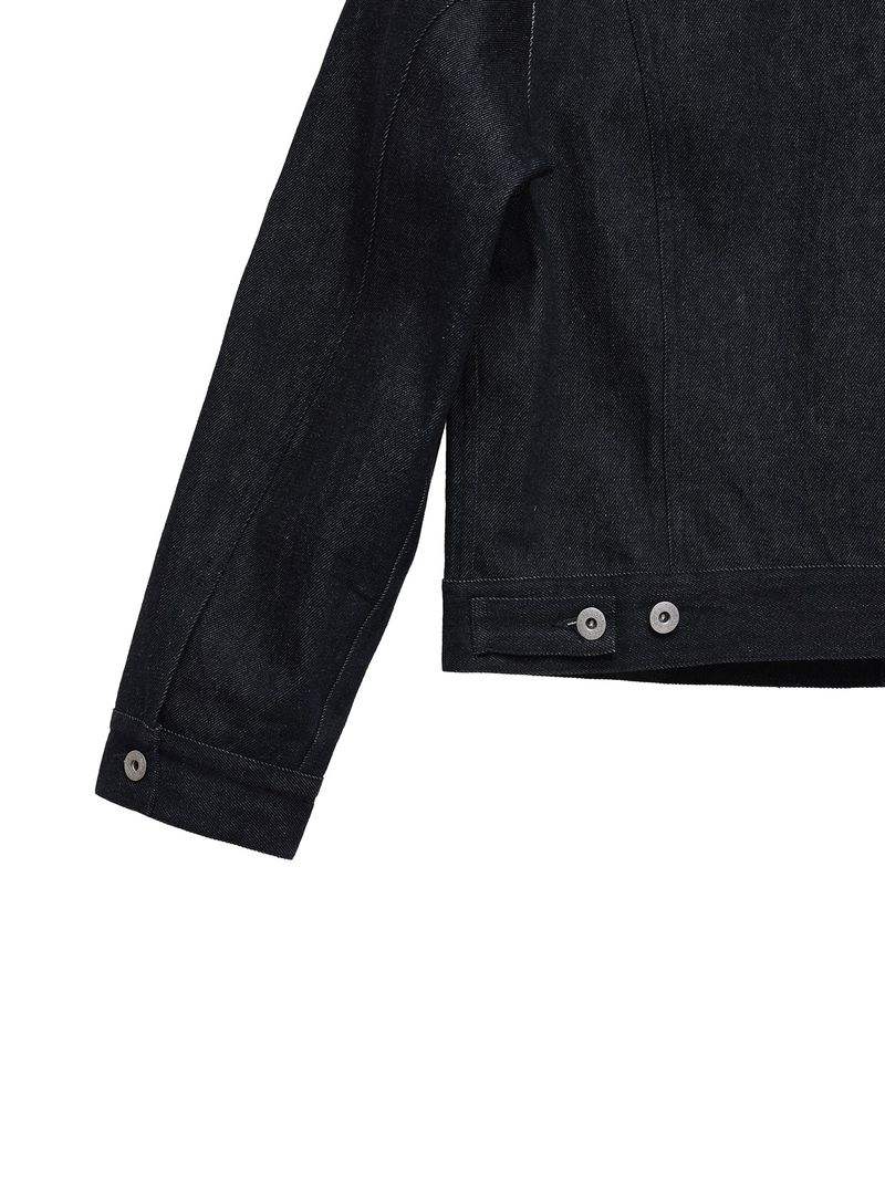 6CRAYON 11.3oz Indigo Blue Non-Fade Short Denim Jacket
