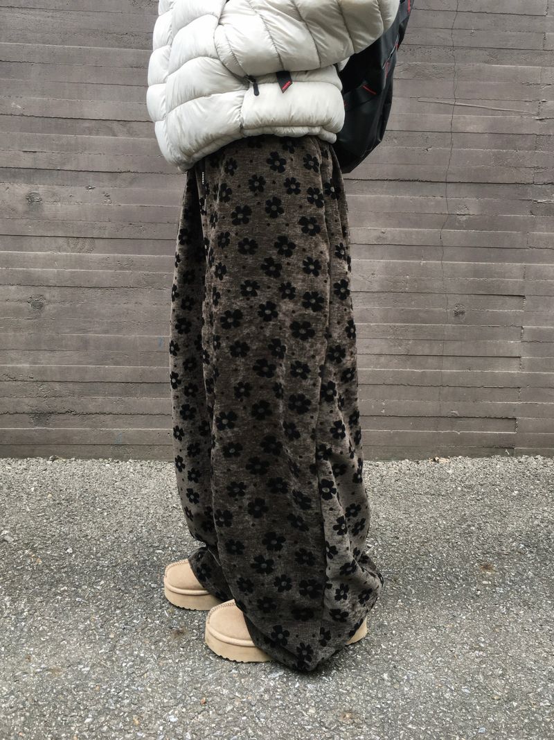 Bloom Velvet Wide Pants (2c)