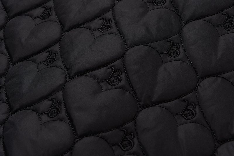 Heart Quilted Skirt (Black)