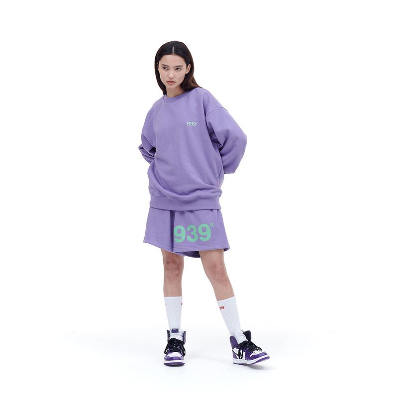 939 LOGO SWEAT SHORTS (LAVENDER)