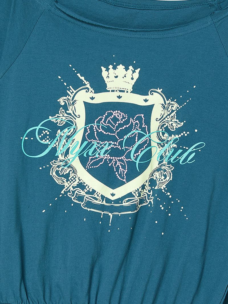 NYXX CLUB OFF SHOULDER L/S BLUE