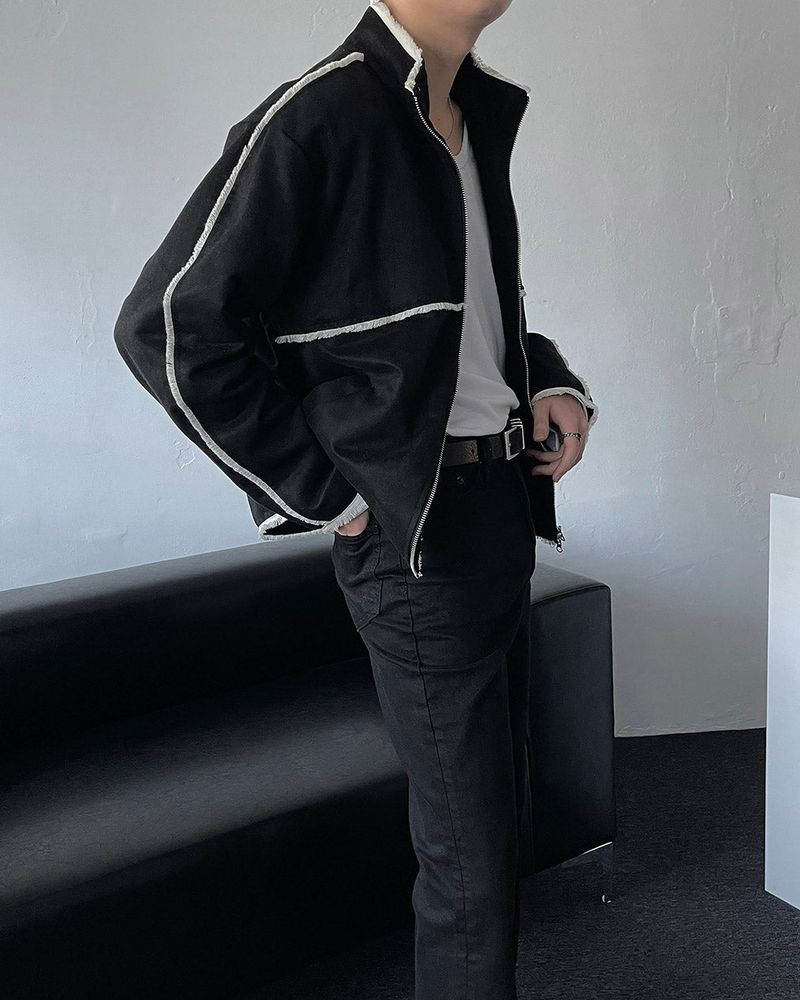 ENOC suede taping jumper (3 colors)