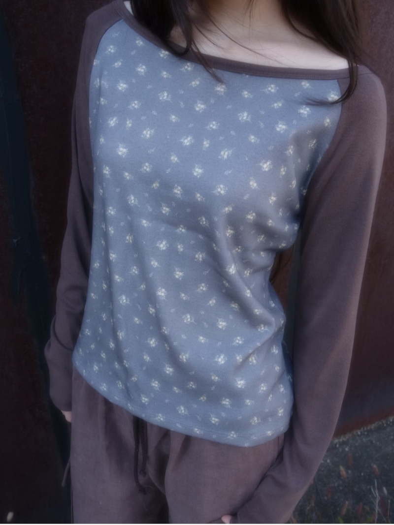 daisy raglan tee