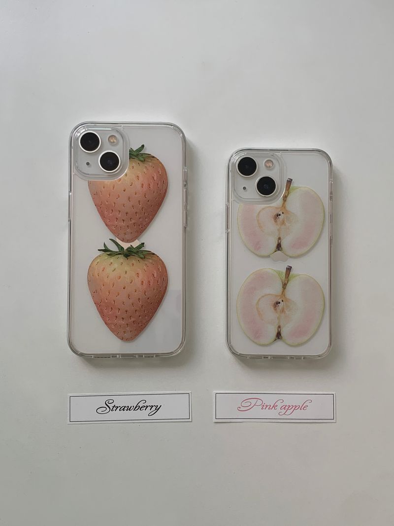 pink apple case - jelly hard