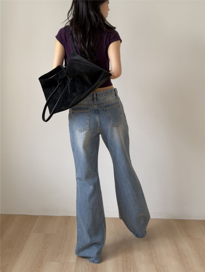 Ross Brush Semi-bootcut Denim Pants
