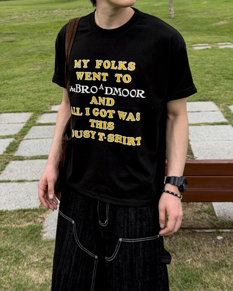 Broden Lettering Printed Short Sleeve