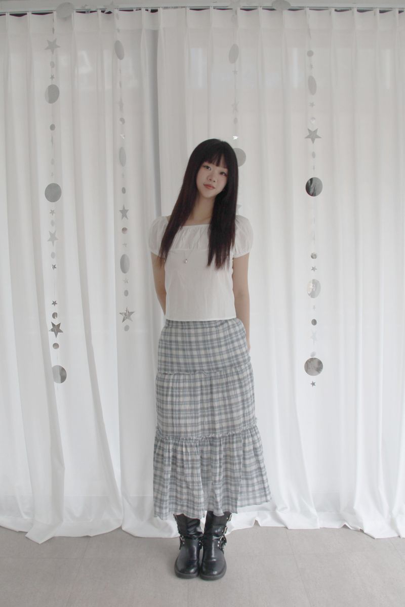 Soft Shirring Blouse