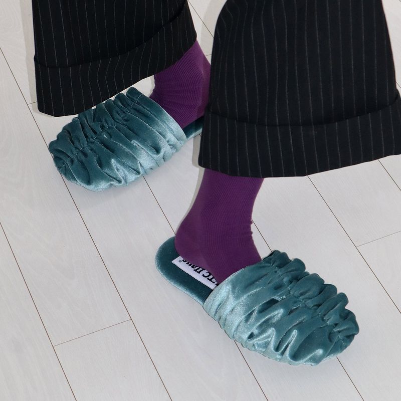 Croa Shoes (Turquoise) Room Shoes