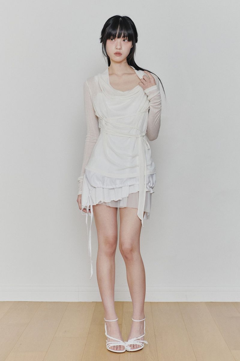 PURITY DRESS white