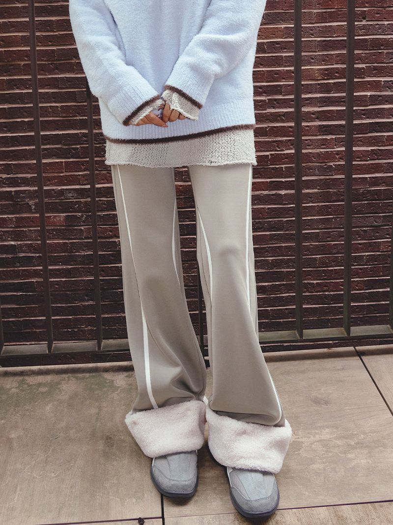 SHERPA POINT FITTED JERSEY PANTS (KHAKI)
