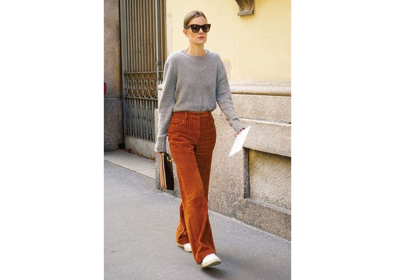 Obidos corduroy wide pants