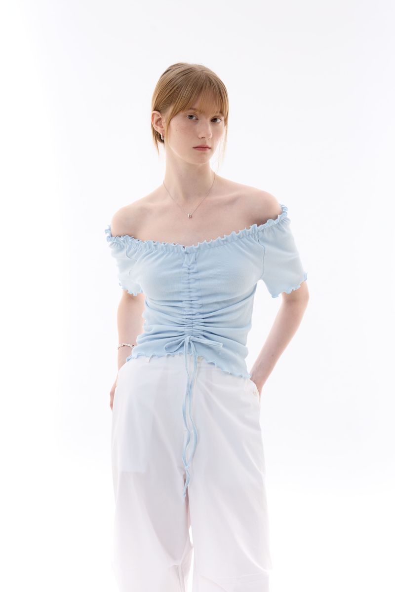 XOXO OFF-SHOULDER / SKY BLUE