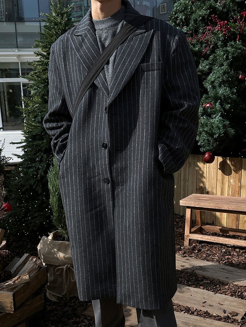 ASCLO Power Shoulder Stripe Coat (2color)