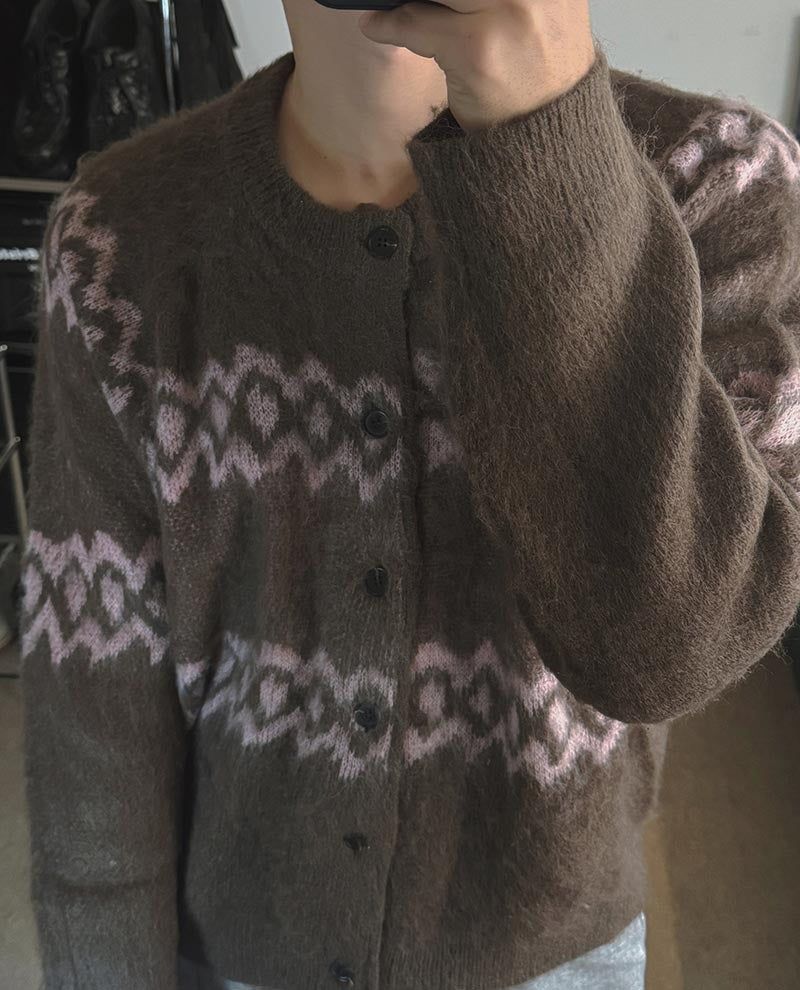 ASCLO Maria Hairy Cardigan (3color)