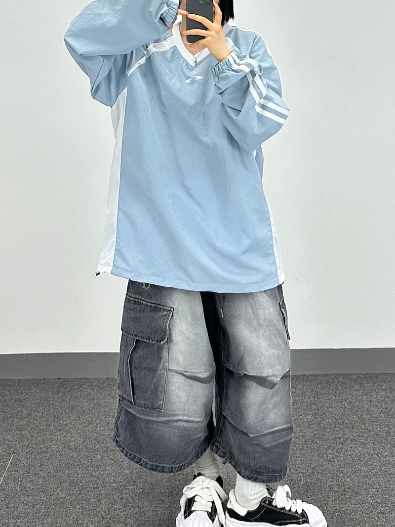 twin nylon sweatshirt