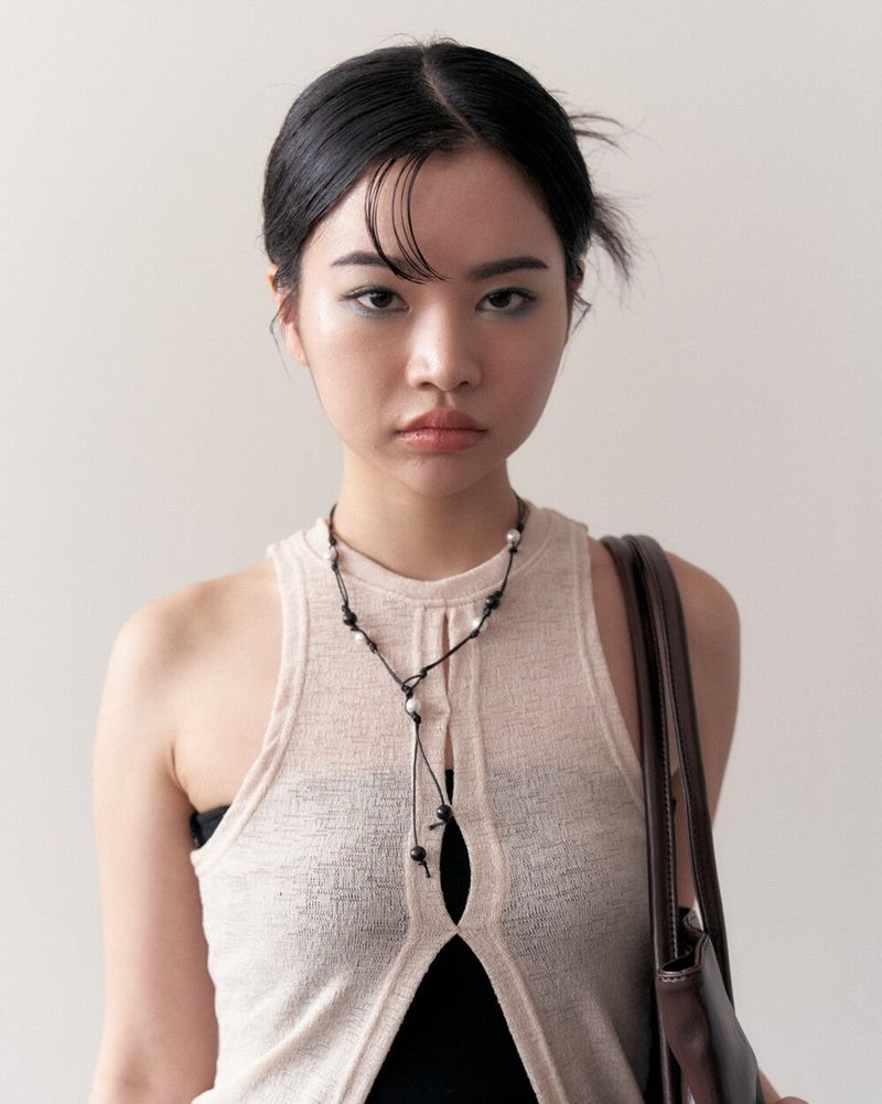 美愛桃源 pearl rope necklace