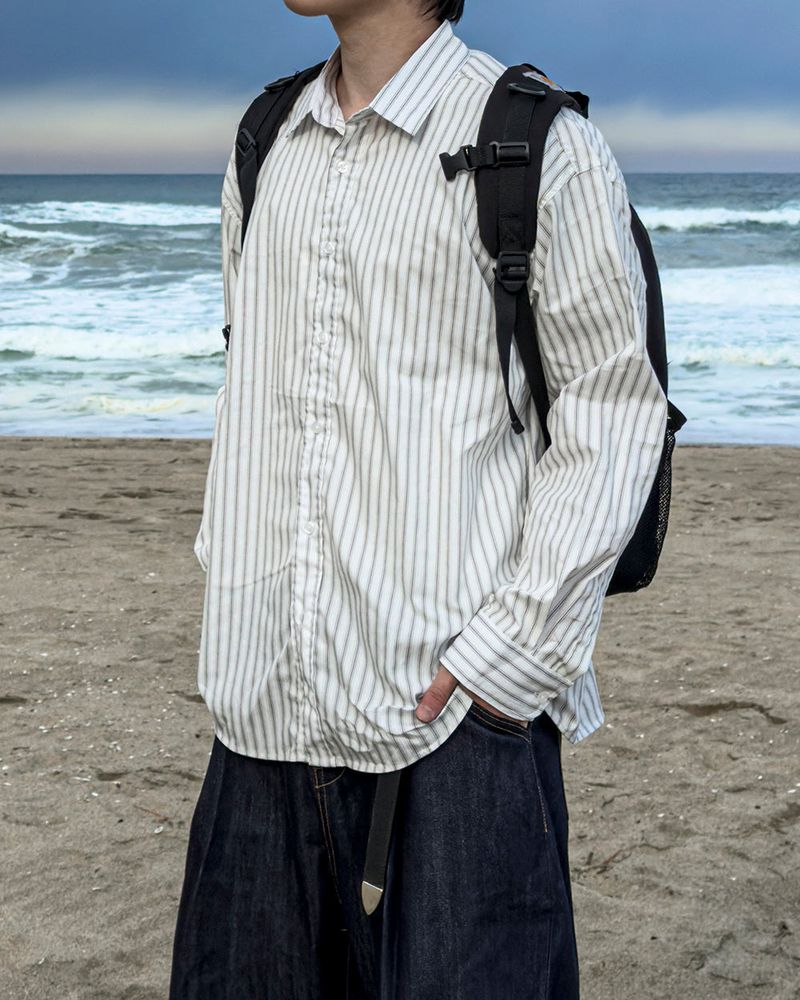 Pastel Oversized Stripe Shirt