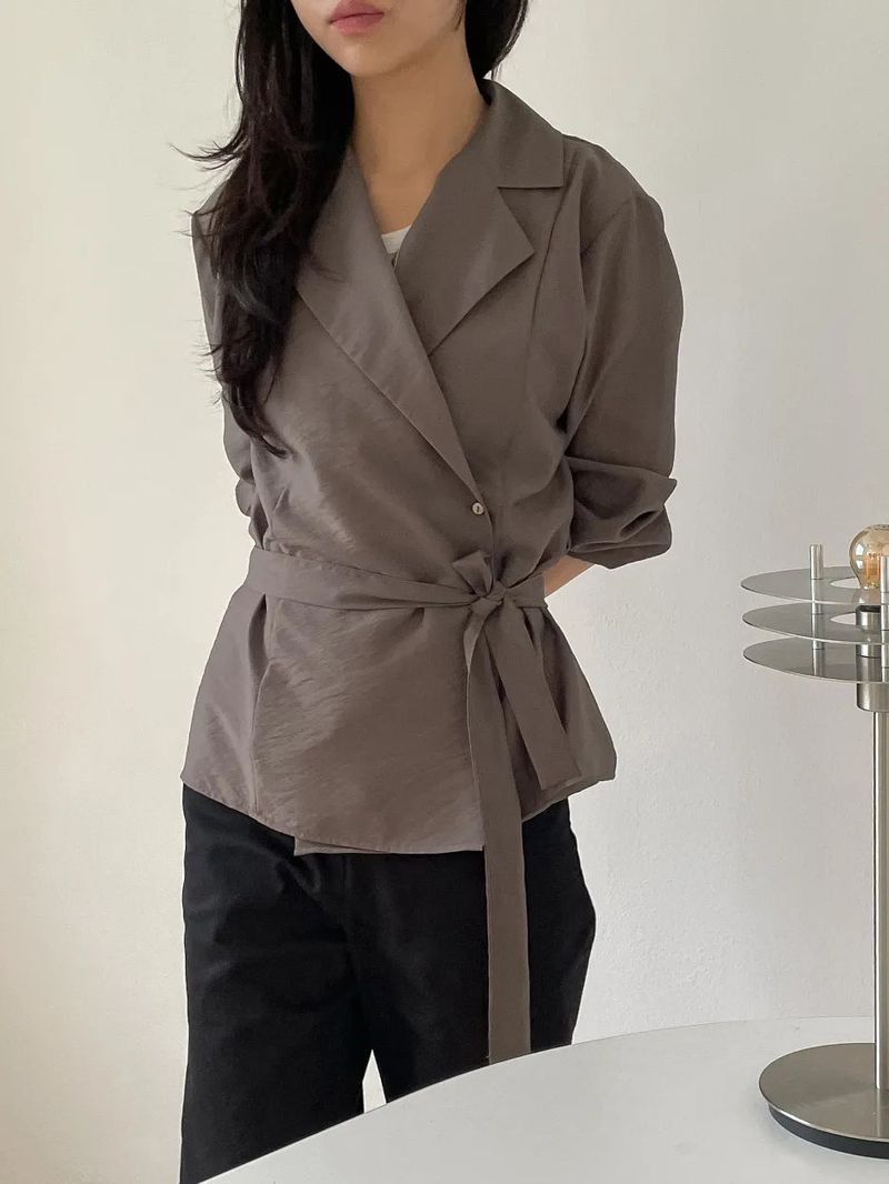 INCHANT ME（インチャントミー）の「[Strap SET] Rocio Wrap Shirt Jacket（Jackets/Outerwear）」