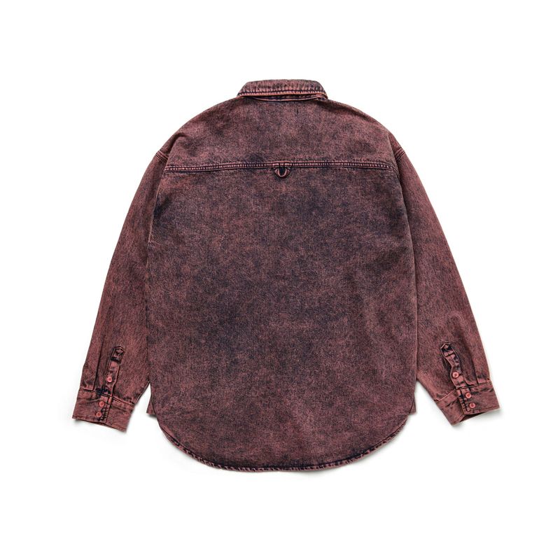 WINE DENIM SHIRT