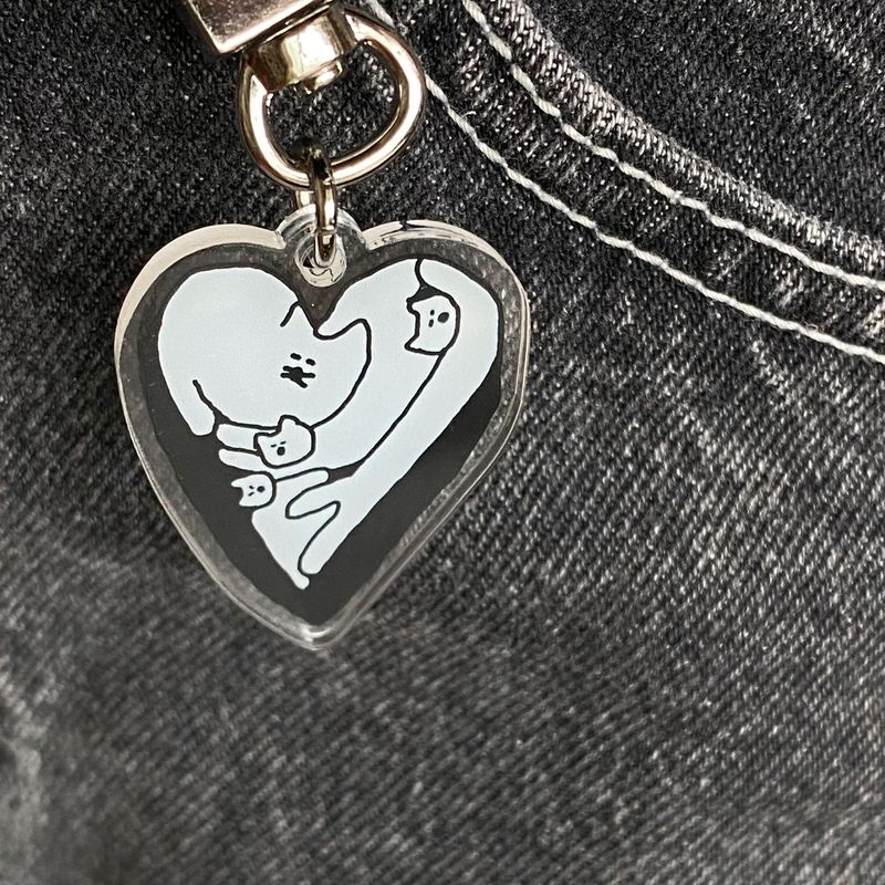 Love Box Cats Key Ring