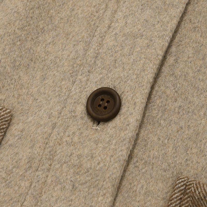 CHERRY BUTTON POINT TAILER JACKET[DARK BEIGE]