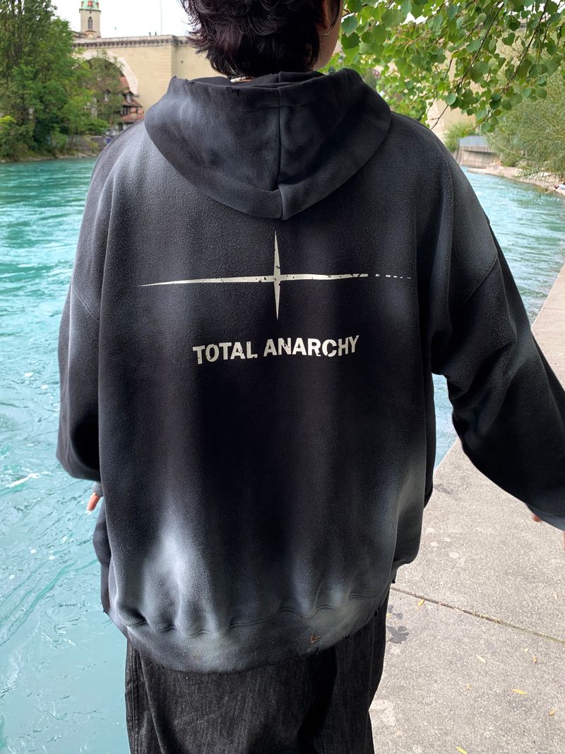 Unisex Tie Dye Over Hooded Zip-Up 2C