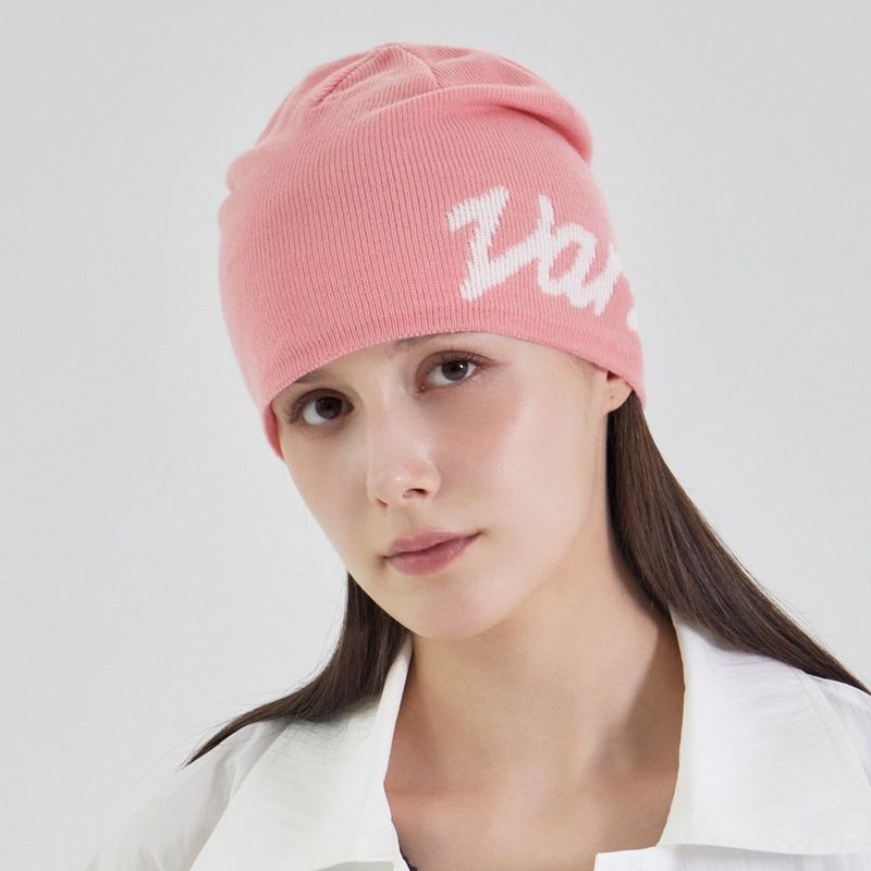 New Wave Varzar Jacquard Beanie Pink