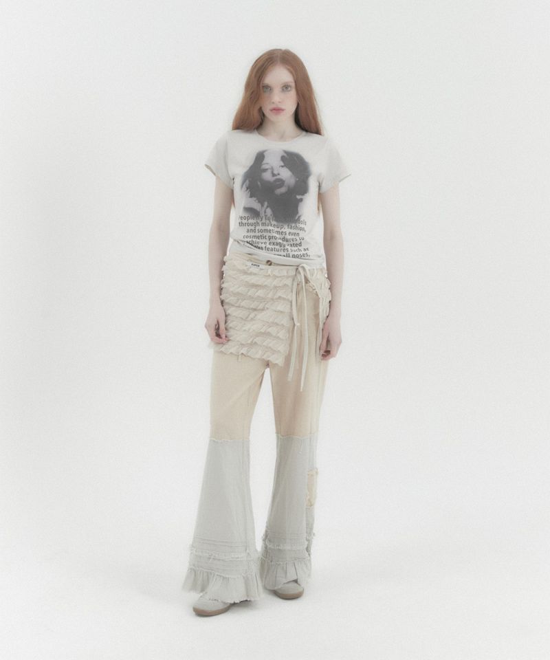Your Skin Short Sleeve Tee Beige
