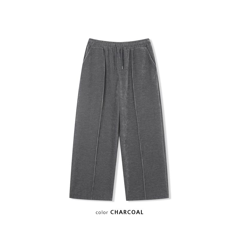 Velvet corduroy line pants(Charcoal)