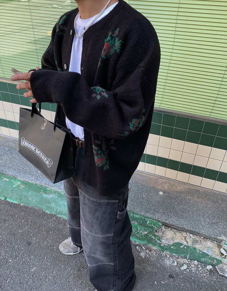 No.0387 flower round KNIT CD