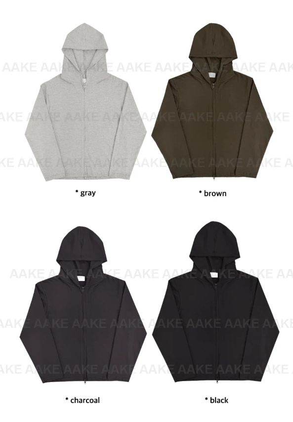 (2-way) SLUB HOOD ZIP-UP