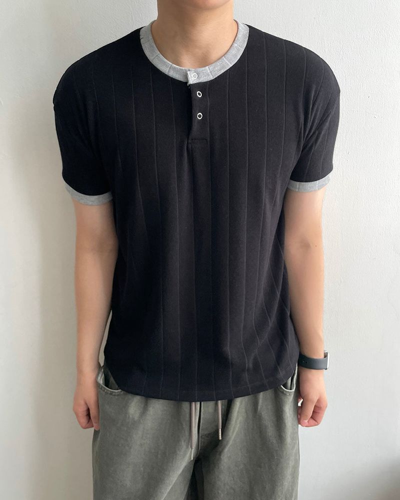 IDF(アイディーエフ)の「Hail Ringer Short Sleeve Knit(Tops)」