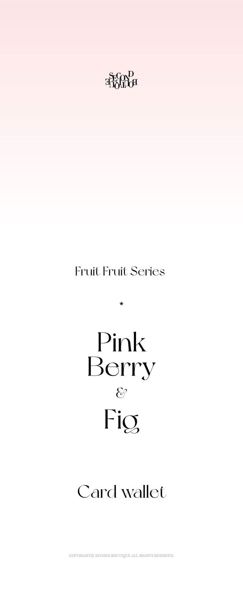 [MADE]  Fruit Fruit Card Wallet_PINKBERRY_SILVER