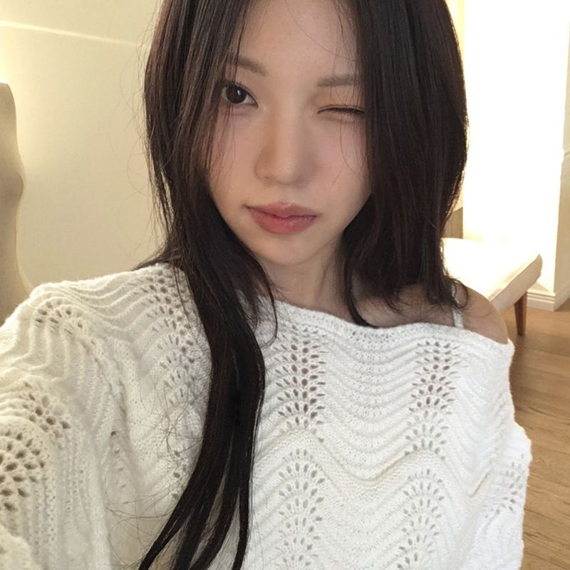 Monnel Wave Knit Dress