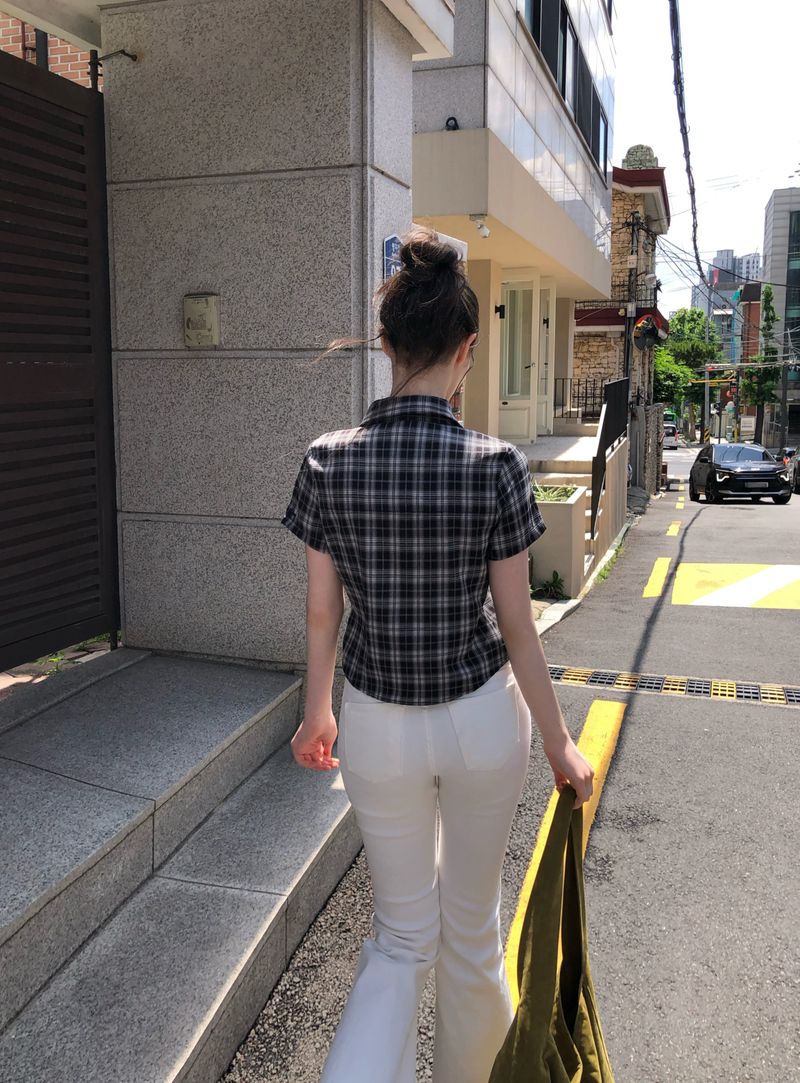 [ORIGINAL] Abel Pocket Short Sleeve Check Shirt