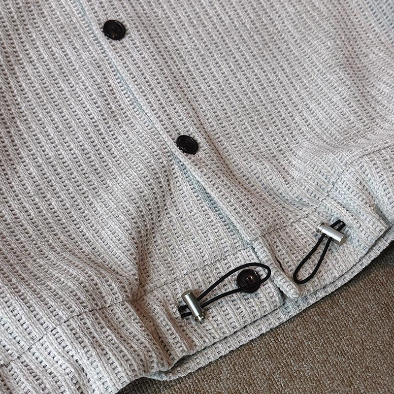 ASCLO String Velour High Neck Cardigan (3color)