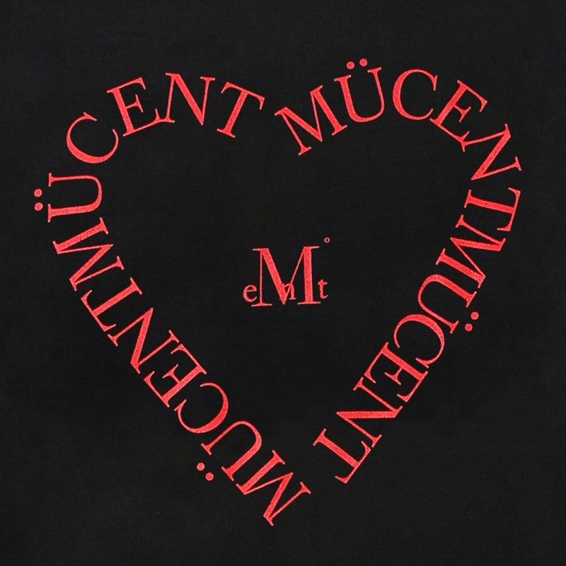 HEART LETTERING LOOSE FIT MTM