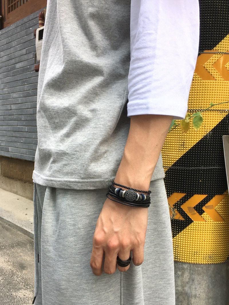 OEN Pintuck Heavy Wide Sweatpants 3C