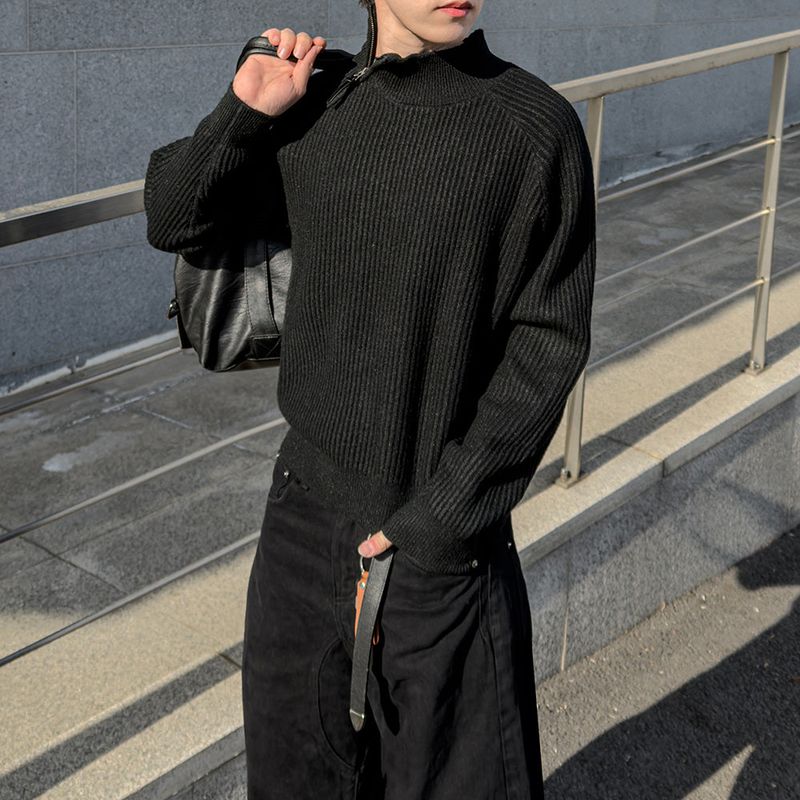 Niv Shoulder Zip-Up Regular Knit