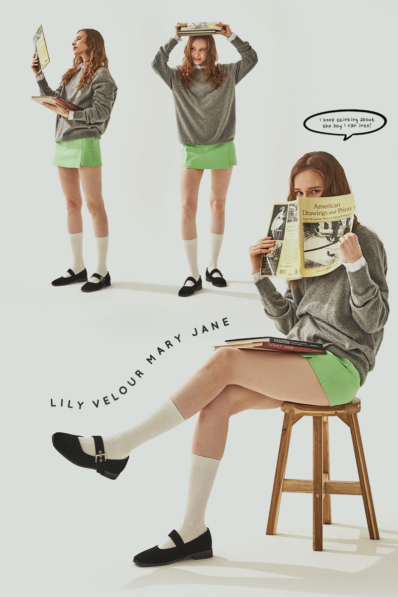 LILY VELOUR MARY JANE_4COLORS