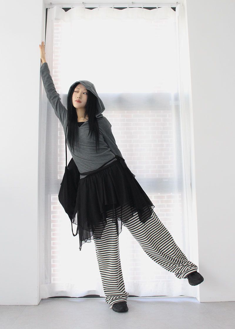 TERRY STRIPE PANTS
