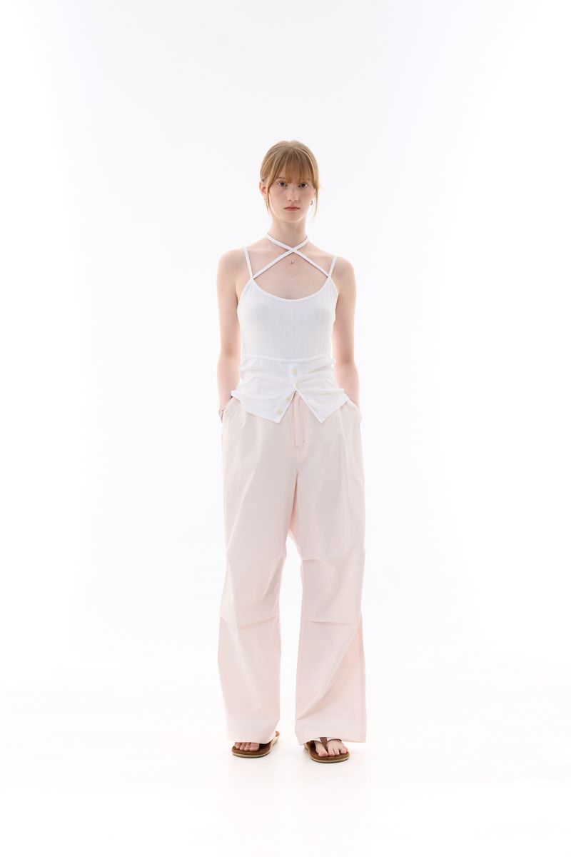 BIJOU PPINTUCK BANDING PANTS / PINK