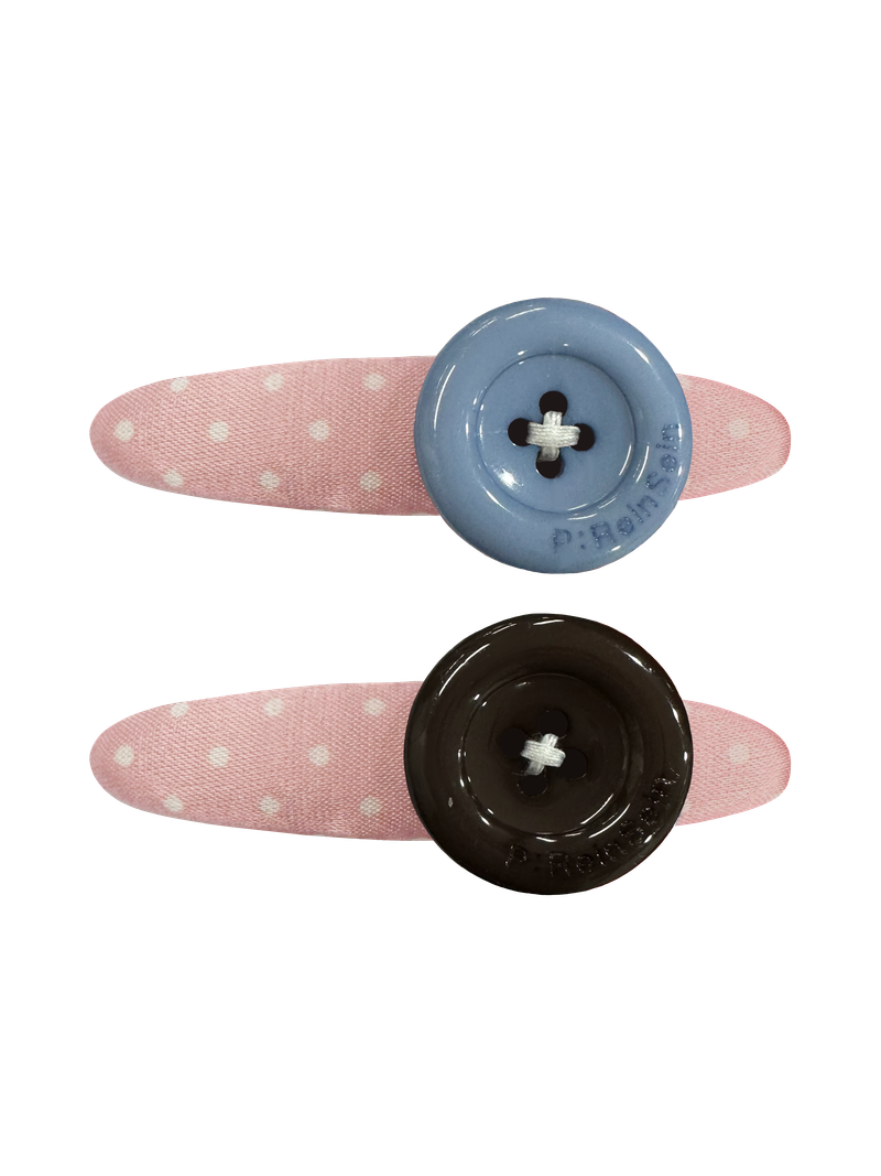 Dot button hair pin [2pcs set]
