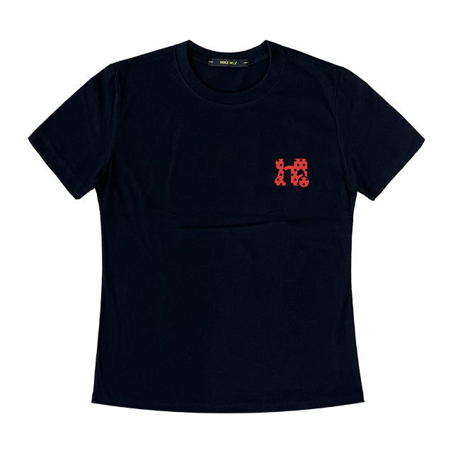 HOLY NUMBER 7(ホーリーナンバーセブン)の「DOT HOLY LOGO SLIM FIT SHORT SLEEVE TEE_BLACK&RED(Tops)」