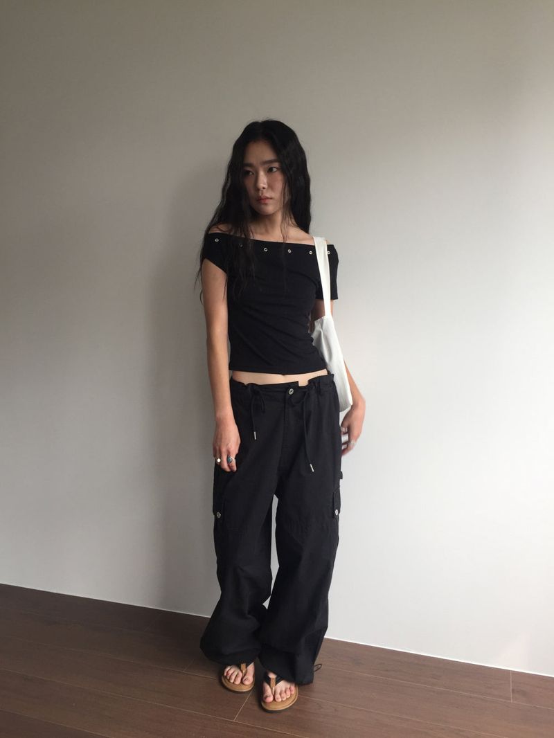 Rush Eyelet T-shirt (3color)