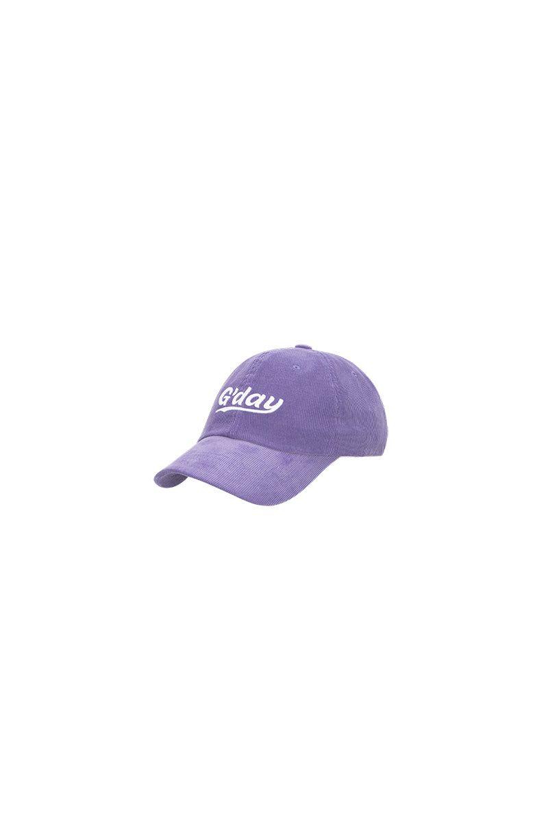 G'day coduroy ballcap(purple)